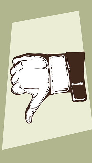 Vintage Thumbs Down