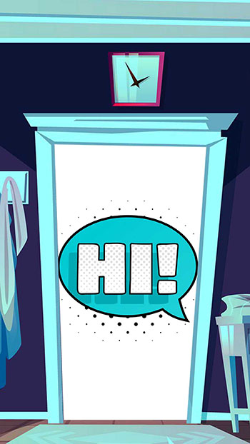 Hi Behind the Door